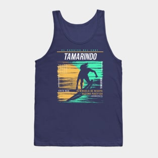 Retro Surfing Tamarindo, Costa Rica // Vintage Surfer Beach // Surfer's Paradise Tank Top